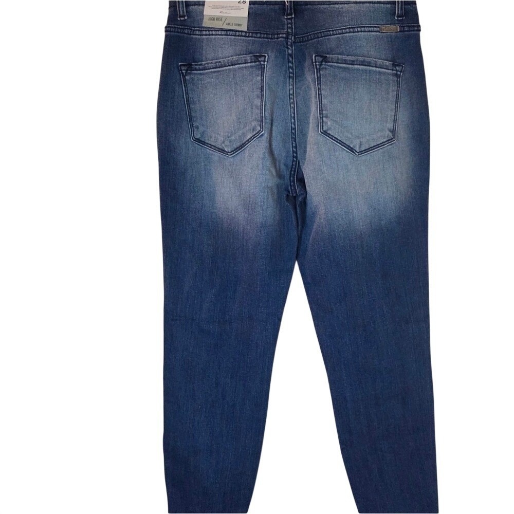 KanCan High Rise Skinny Jeans Raw Hem Button Fly NWT Sz 9/28 - Picture 4 of 8